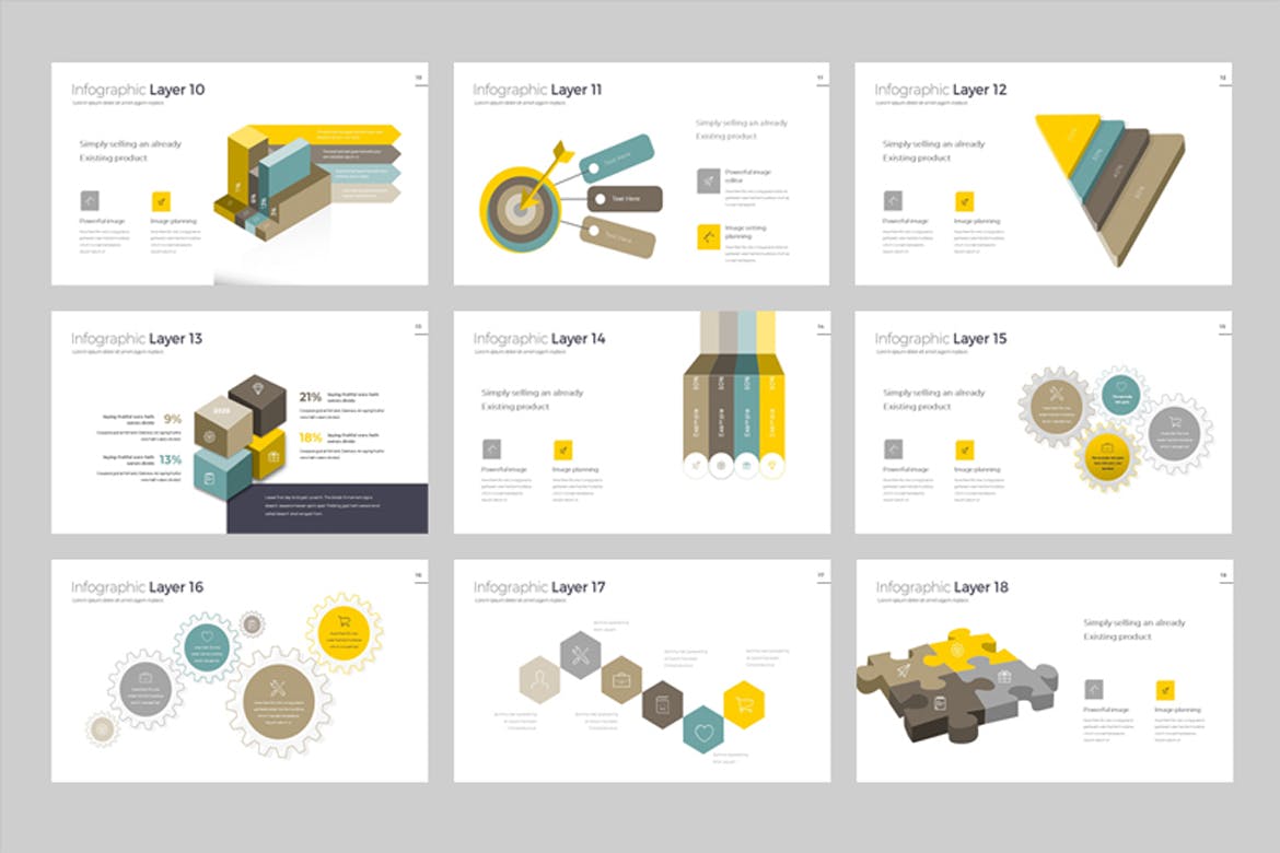 市场分析信息图表PPT演示模板 Infographic Presentation Template