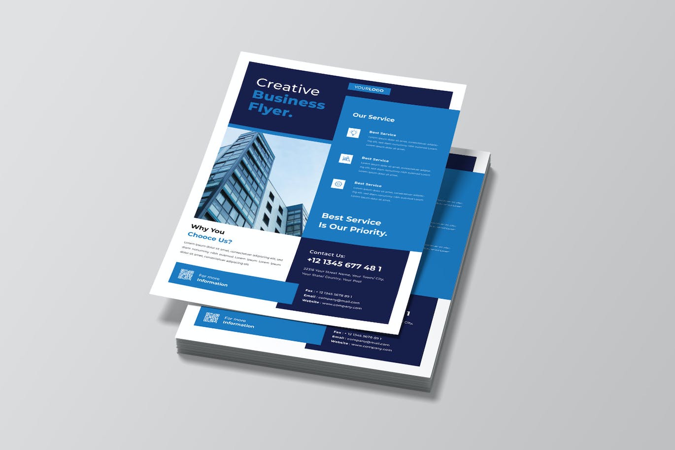 企业文化海报传单模板 Corporate Business Flyer Template