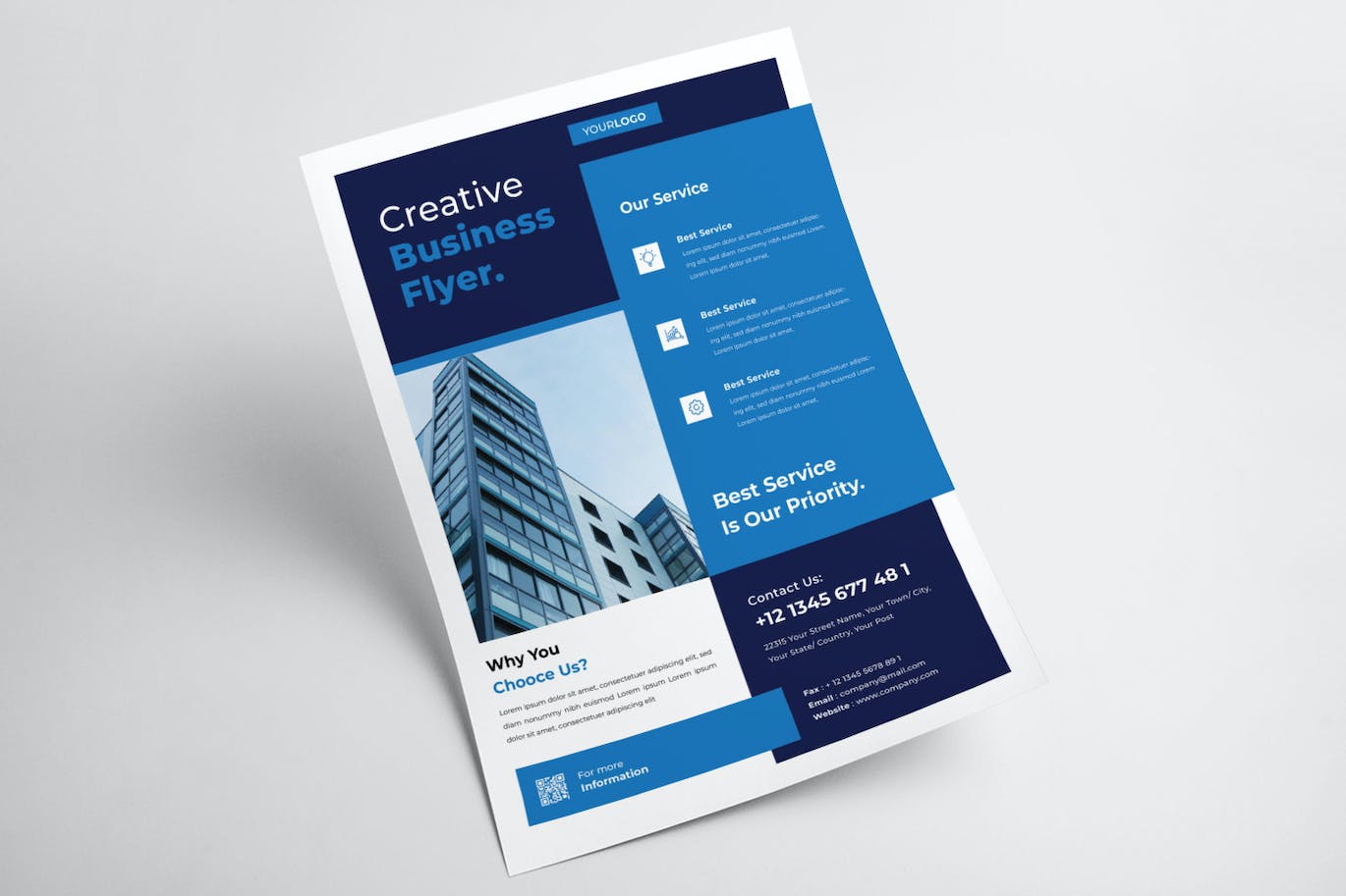 企业文化海报传单模板 Corporate Business Flyer Template