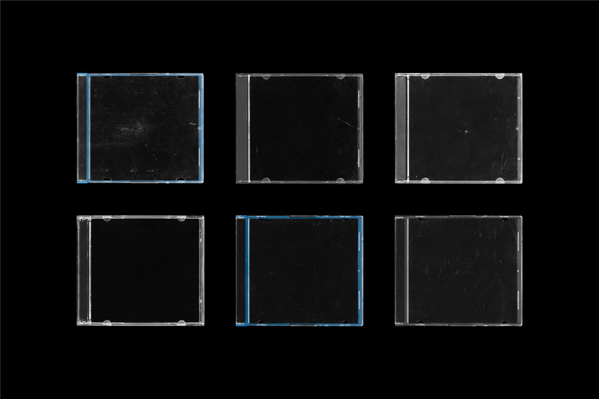 复古千禧年Y2K音乐专辑CD唱片PNG贴纸塑料包装封面设计展示PSD样机套装 CD MAKER CD Case Mockups（10707） -