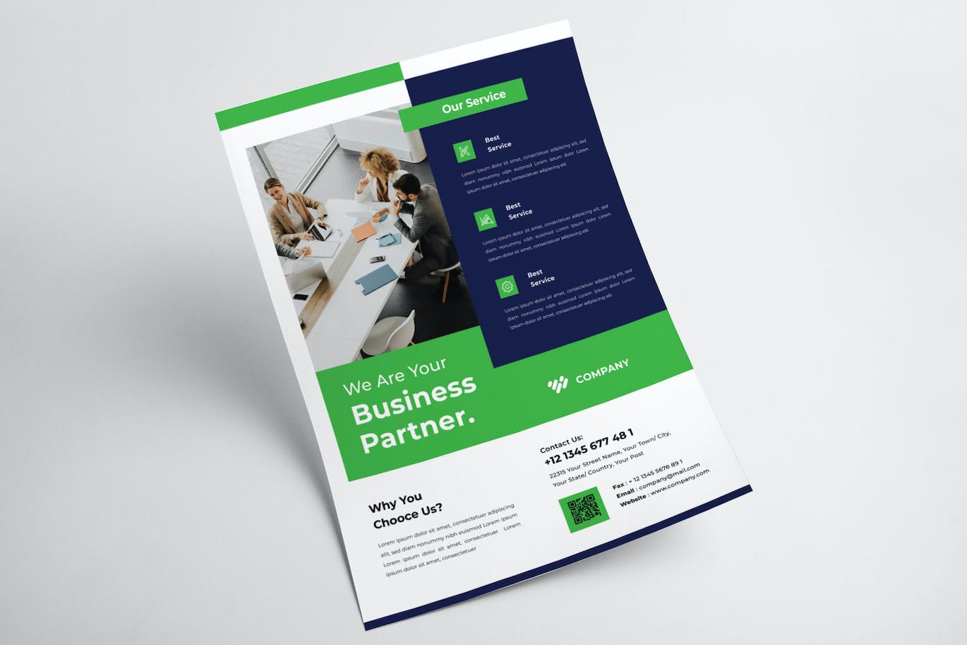 企业团队海报传单模板 Corporate Business Flyer Template