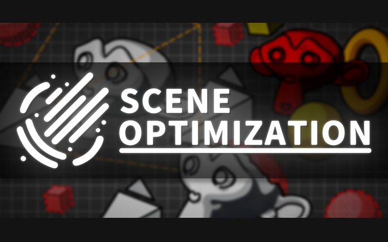 【Blender插件】Scene Optimization 1.1 一键优化场景简化模型性能_