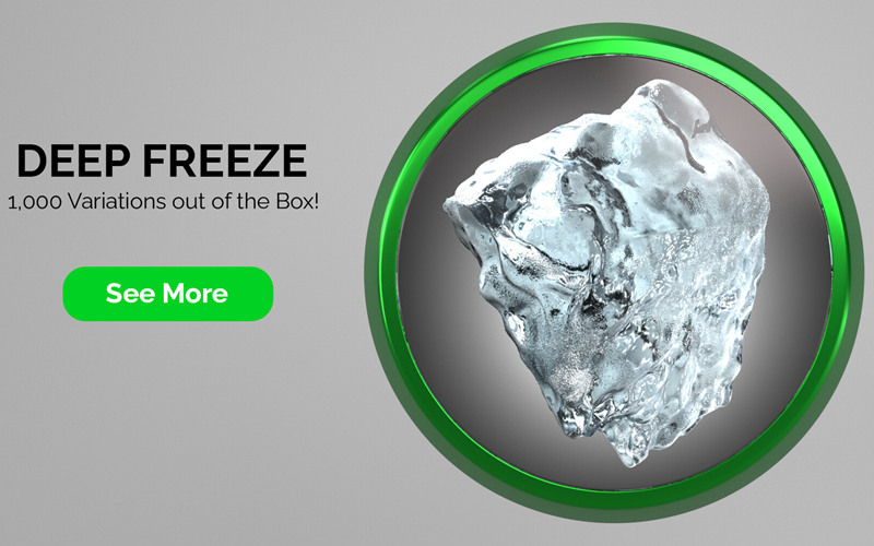 C4D深度冻结冰块碎片包 Deep Freeze for Cinema 4D 2.19_