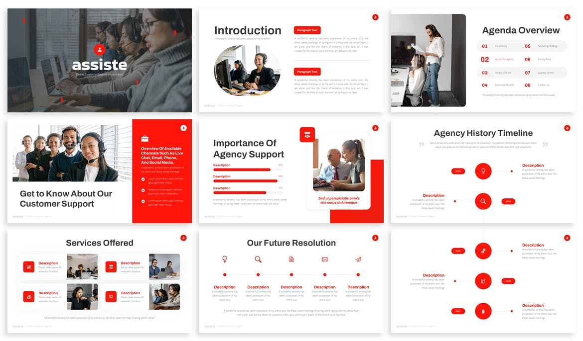 全方位覆盖Powerpoint模板 Assiste &#8211; Multipurpose Powerpoint Template